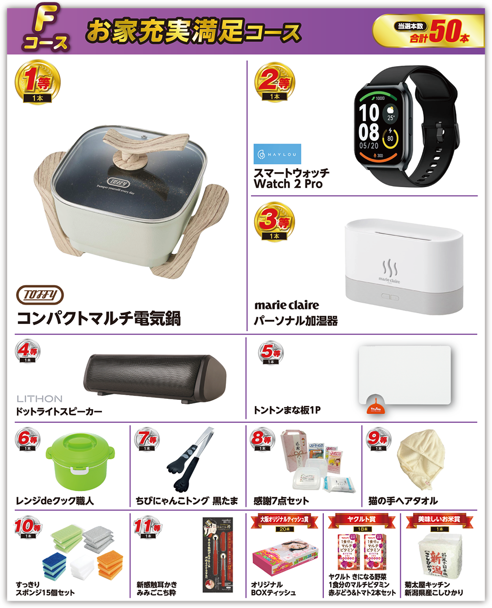 Fコース お家充実満足コース